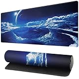 Space XXX-Large Gaming Mouse Pad - 35.4 x 15.7in-Smooth Surface for Precision and Control - Non-Slip Rubber Base for Stability - Durable and Portable (90x40 Kongzhan10)