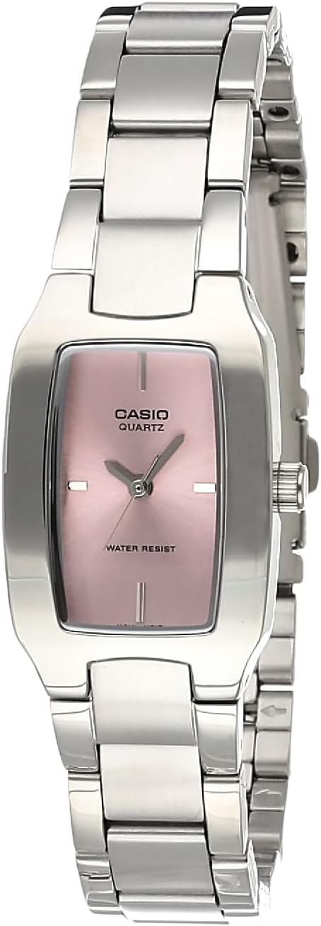 Enticer Ladies Analog Pink Dial Women's Watch - LTP-1165A-4CDF(SH20), Silver, LTP-1165A-4C
