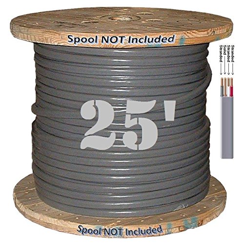 Romex 6/3 UF (Underground Feeder) Grey Copper 10 Strand 3 Wire Cable