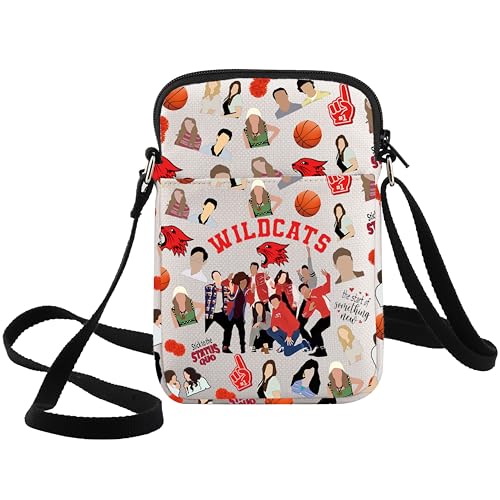 WZMPA Troy & Gabriella Sac à bandoulière musical pour fans de Troy & Gabriella, Wildcats Cb, Coupe :