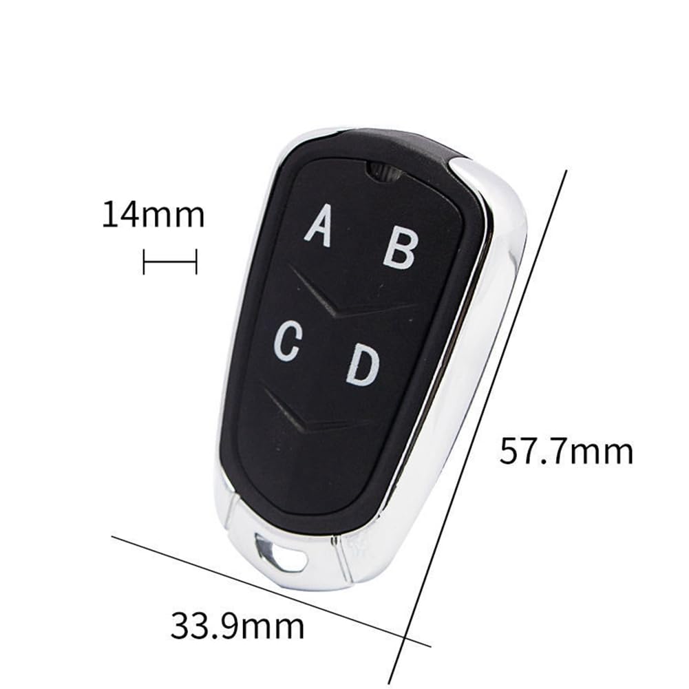10PCS Cloner de Télécommande Sans 4CH 433Mhz avec Code Rolling pour Télécommande de Portail Électrique et de Porte de Garage