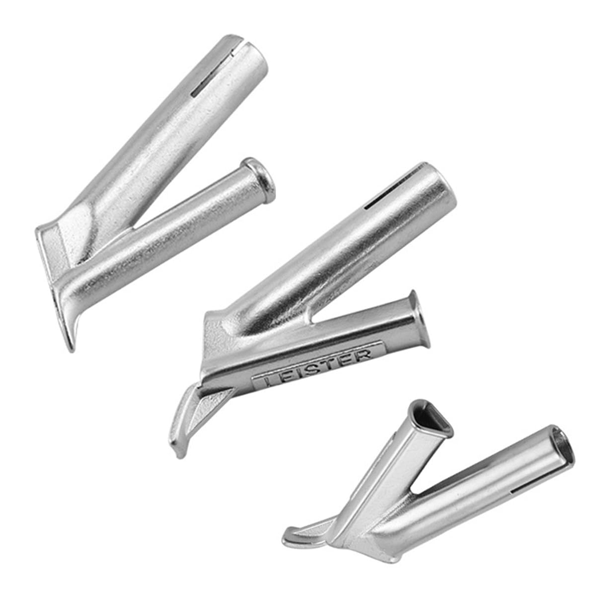Laroal 4 pc Round Triangle Y Shape Nozzle For Welding Plastic Hot Air Machines Kit For Speed Welding Nozzle Tip Welding Vinyl Welder - Image 3