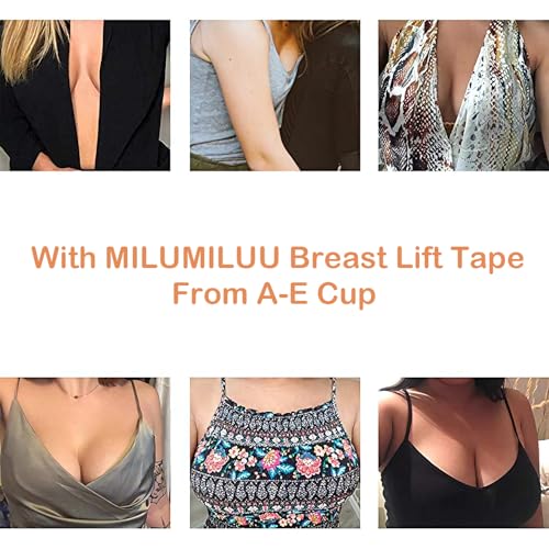 Image of Invisible Breast Lift Tape Adhesive Sticky Push Up Bra for A-E Cup Large Breast
