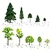 Fyess About 30pcs Mixed Model Trees 1.5-6 inch(4-16 cm), Diorama Models, Model Train Scenery, Architecture Trees, Model Railroad Scenery with No Stands