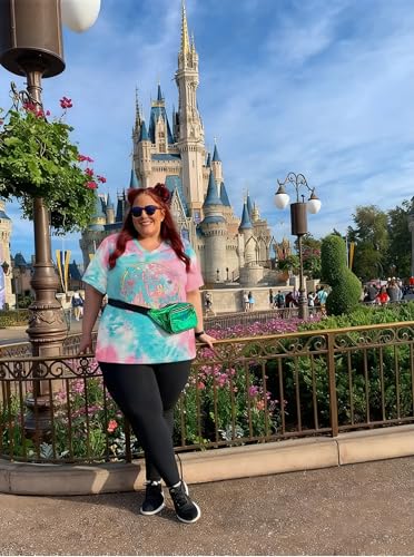 Image of NANYUAYA Plus Size Magic Shirts for Women Castle Kingdom Graphic Magical T Shirt Cute Holiday Princess Tee Vacation Tops