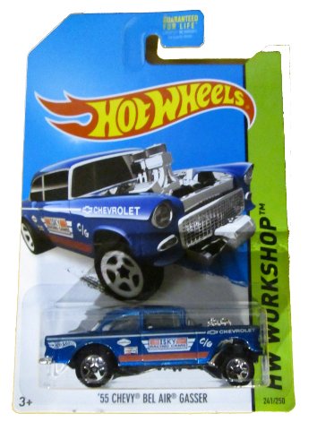 Hot Wheels 2014 HW Workshop '55 Chevy Bel Air Gasser miniatura 1