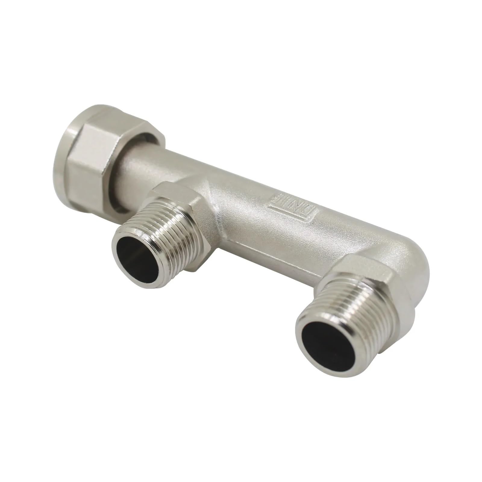 Vanne gaz en laiton DN15 1/2 pouce femelle avec raccord à trois voies pour tube