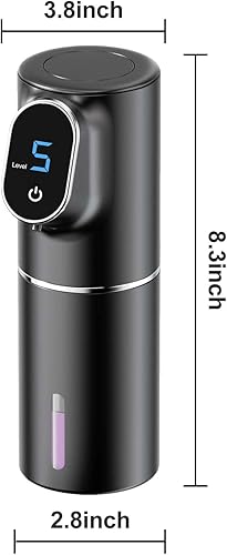 Miniatura 6 de Dispensador de jabón de manos, dispensador de jabón sin contacto para baño, cocina, automático, manos libres, recargable, 5 niveles ajustables,