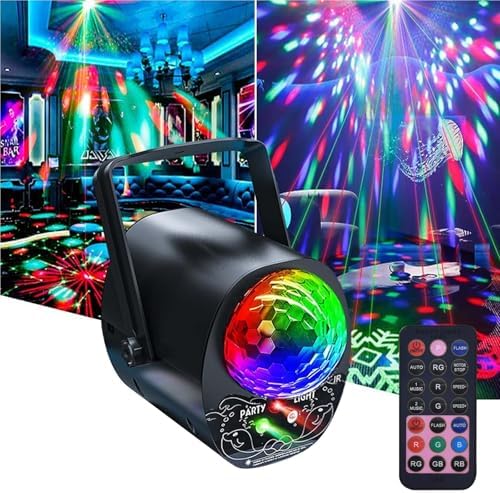 Lumière Disco 3 En 1 Avec Télécommande - Stroboscope Boule Disco USB Pour Fêtes