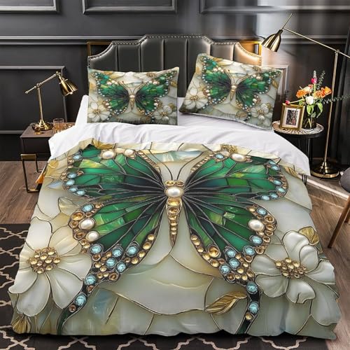 Housse de couette araignée 3D King parure microfibre noir et blanc