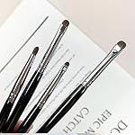 Eye Makeup Brush Set, 4 Pcs Professional Blending Eyeshadow Makeup Brushes for Concealer Eyebrows Eyeliner, Soft Hairs & Wood Handle - Image 2