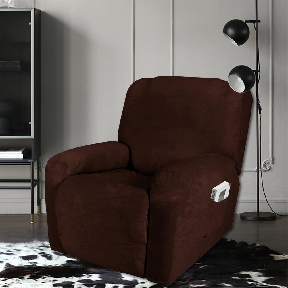 Copridivano reclinabile a 3 posti, morbido, lavabile, con tasche, per chaise longue e chaise longue, impermeabile, ideale per proprietari di casa e animali domestici