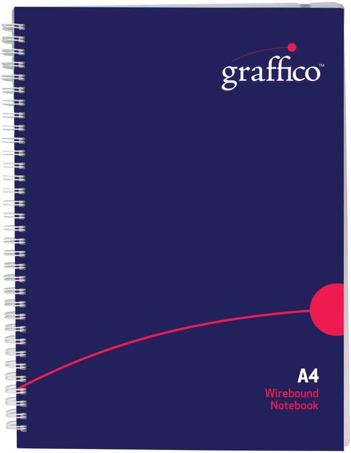 GRAFFICOA4 Twin Wire Polypropylene Notebook of 140 Pages (Pack of 1)