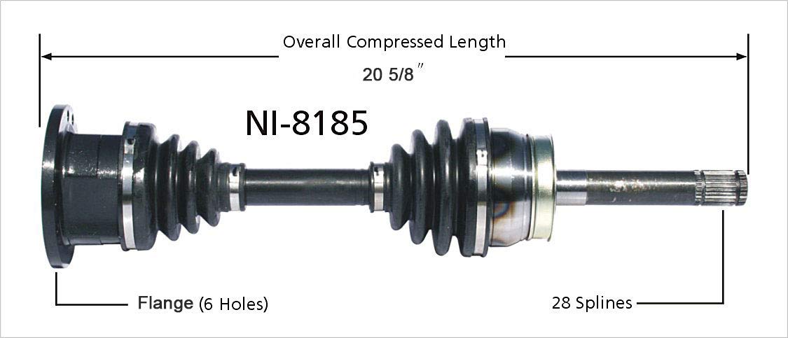 Amazon.com: SurTrack NI-8185 CV Axle Shaft : Automotive