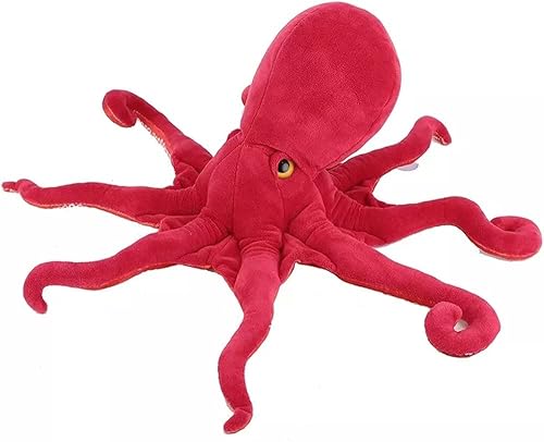 Miniatura 4 de Xshelley Redsimulation - Juguete de peluche de pulpo, cojín suave de pez, juguete de peluche de pulpo, almohada de muñeco de calamar submarino,