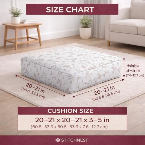 Image of STITCHNEST 'Contour Fit Series' Stretchable Printed Wooden Sofa Cover (Pack of 2) - Elastic Wooden Chair Cover | Wooden Sofa Seat Cover | Size - 20-21 x 20-21 x 3-5 in