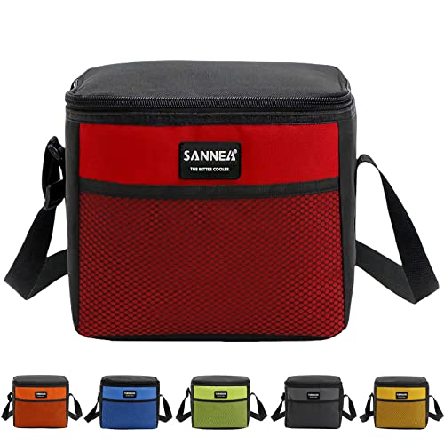 Yuminguhc 6 Cans Lunch Bag For Women Men Insulated Lunch Box Adult Small Cooler Bag 5L Dual Compartment Reusable Thermal Tote Lunchpack For Office Work Day Trip (Red) #TOP14