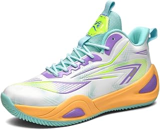 Girls Boys Basketball Shoes Big Kids Volleyball High Top Fashion Non Slip Comfortable Indoor Outdoor Sport Sneakers Unisex Child