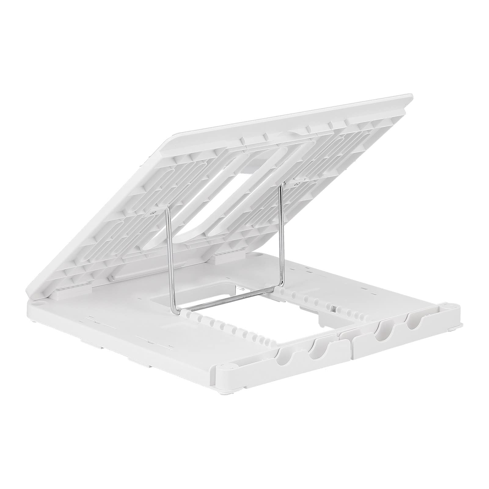 Wakects Składany Stojak na Tablet, 12-17 Cali, ABS, Wspornik z (WHITE)
