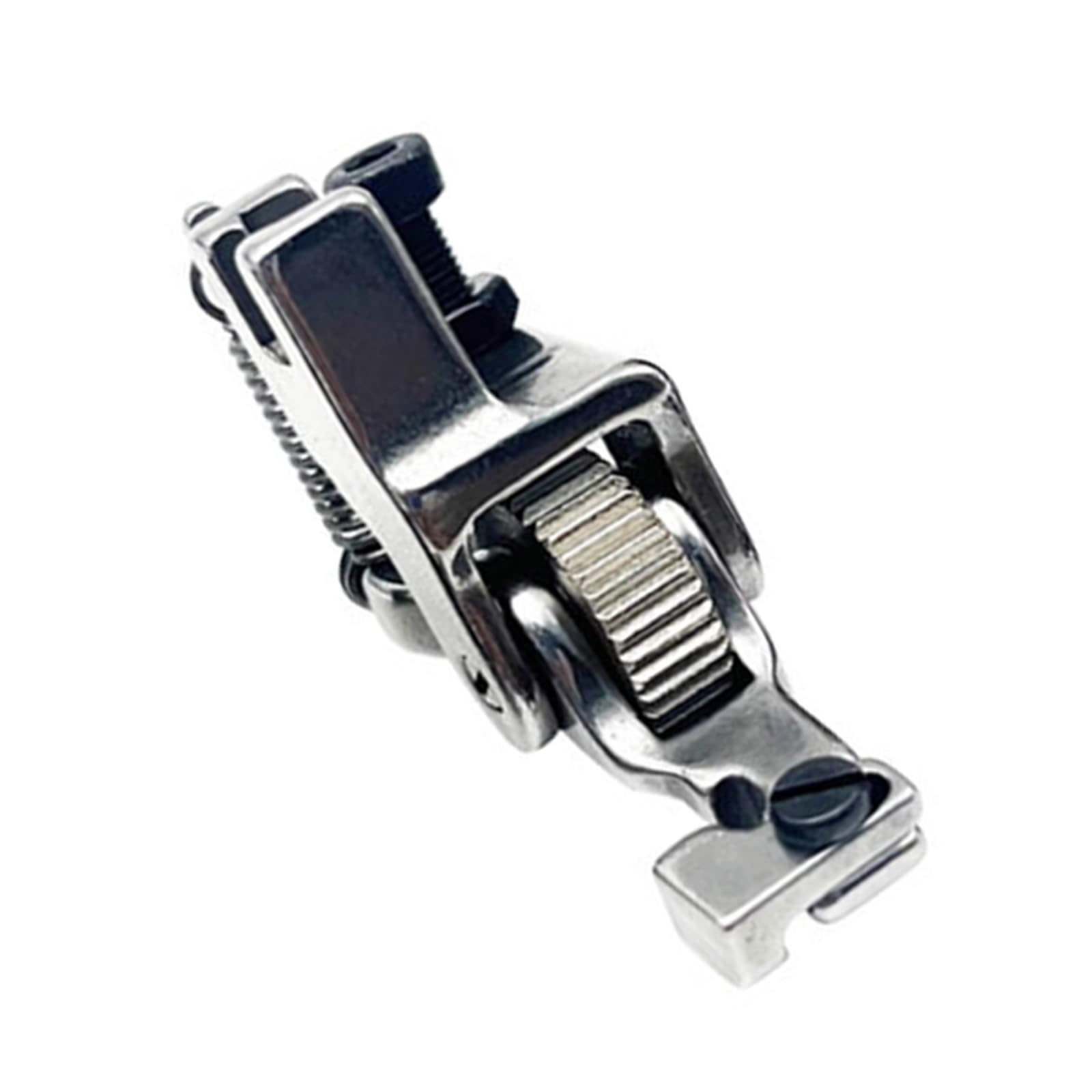 Professional Invisible Zippers Presser Foot Attachment for Flatbed Sewing Machine Adjustable Steel Roller Adjustable Invisible Zippers