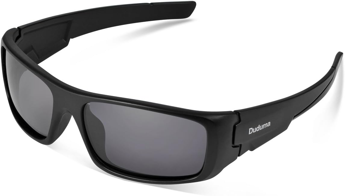 Duduma TR601 Polarized Sports Sunglasses for Men Women Baseball Running Cycling Fishing Driving Golf Hiking Superlight Frame