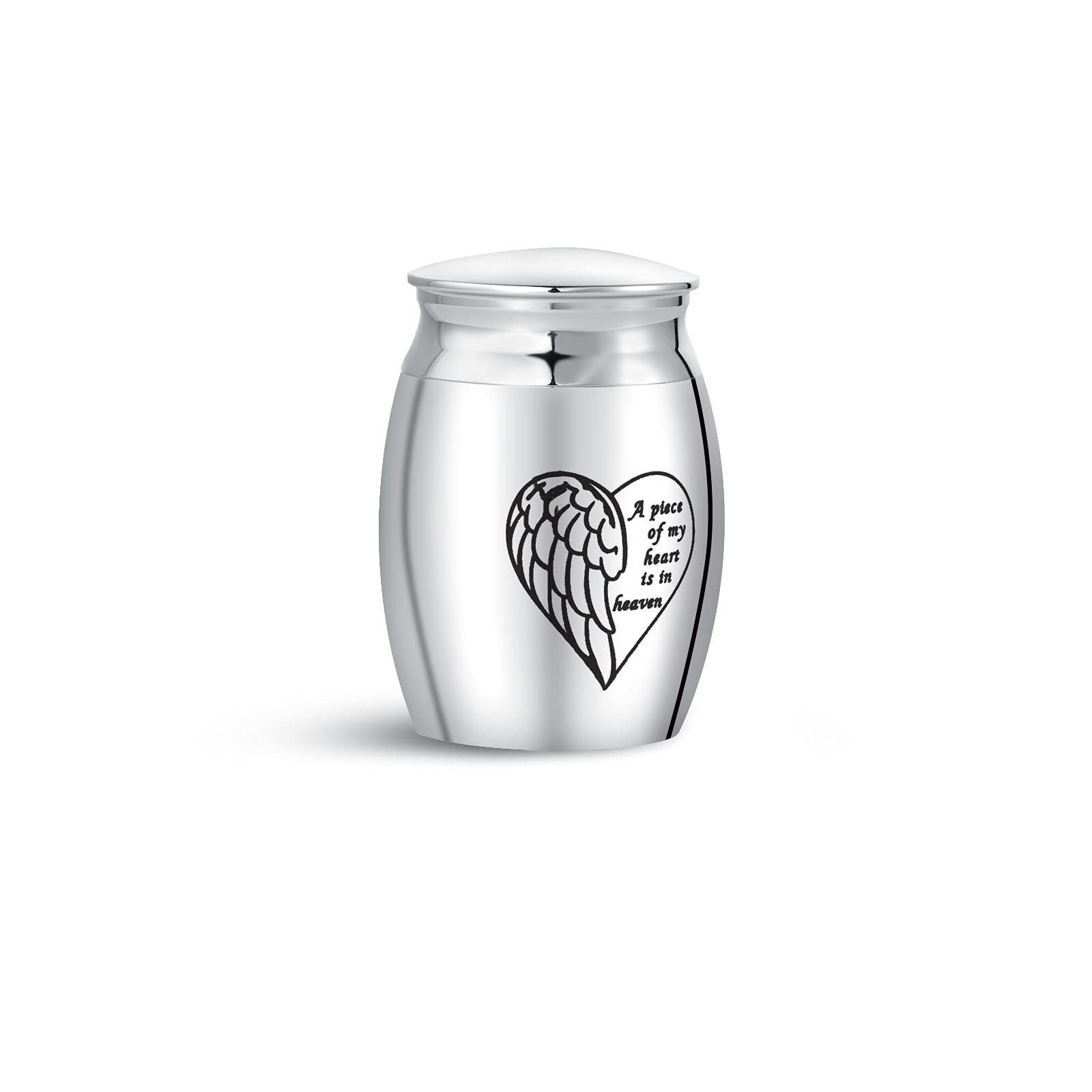 FGT Small Mini Urns for Ashes Family Dad Mum Grandma Grandpa Dog Cat Pets Cremation Memorial Keepsake A Piece of My Heart Is In Heaven