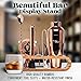 Mixology Bartender Kit: 10-Piece Bar Tool Set with Bamboo Stand | Perfect Home Bartending Kit and Martini Cocktail Shaker Set For a Perfect Drink Mixing Experience | Fun Housewarming Gift (Copper)