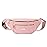 DAITET Fashionable Baby Pink Fanny Pack for Men&Women, Crossbody Waist Bag with Adjustable Belt, Large Capacity Bum Bag for Traveling Hiking Cycling Workout Casual(Baby Pink)