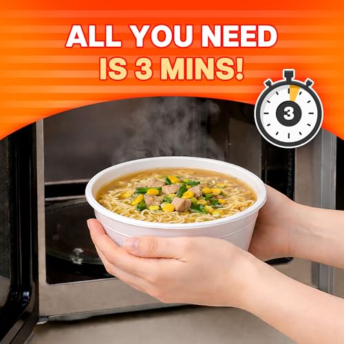 Image of Nongshim Savory Chicken Noodle Soup Instant Ramen, 12 Pack, Microwaveable Bowl Soup Mix, Korean Ramyun with Cabbage & Carrots, Sabor a Pollo