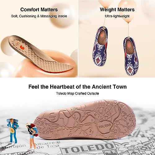 Image of UIN Women's Art Travel Shoes Slip On Casual Cozy Loafers Lightweight Comfort Fashion Sneaker Toledo Ⅰ