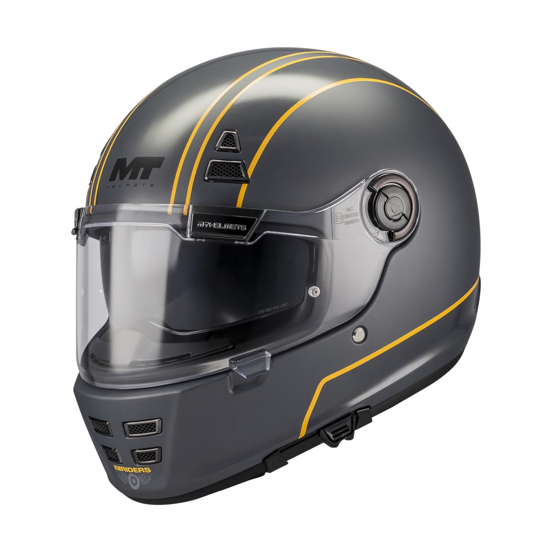 MT Helmets Jarama SV – Casco Moto Integral Retro con Visor Solar Retráctil Full Vision, Interior Lavable, Ventilación Avanzada y Calota HIRP | Homologado ECE 22.06 & DOT