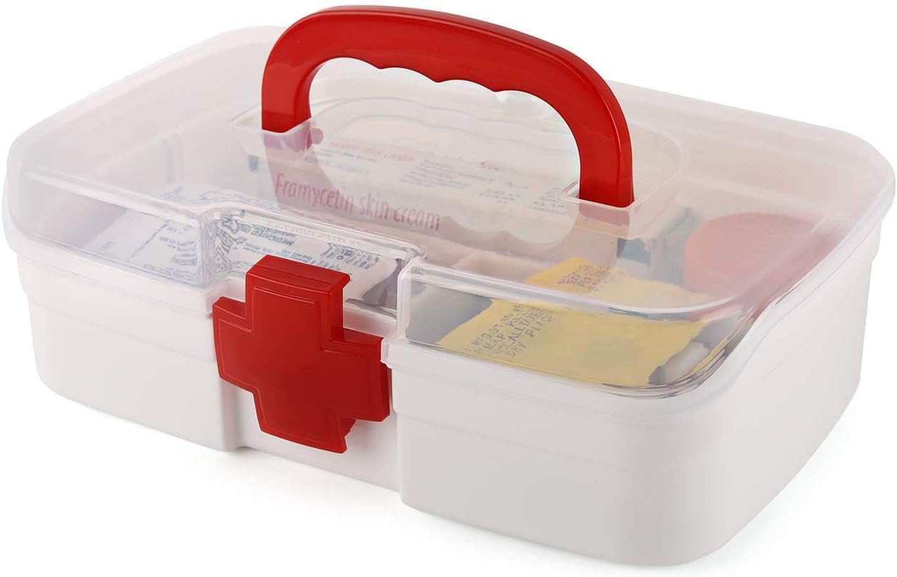 Primelife Medico Small First Aid Box, White, Plastic, Rectangular