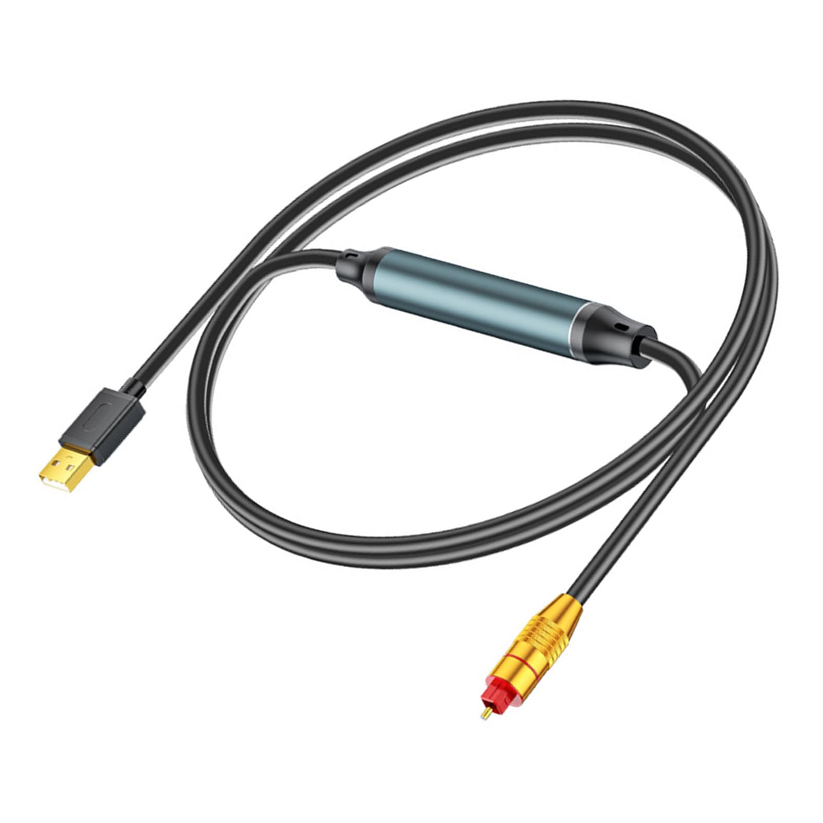 Adattatore audio ottico da USB a cavo SPDIF, connessione USB a fibra ottica, per computer, laptop, scheda esterna