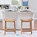Powell Furniture Dale Saddle Bar Stool Natural Wood