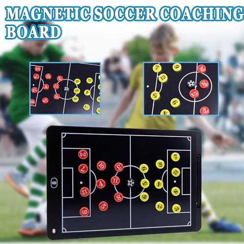 Image of Magnetic Electronic Soccer Coaching Board, 16 inch LCD Soccer Coaching Board,LCD Soccer Strategy Board with Stylus Pen,Soccer Board Tactic Board, Training Equipment
