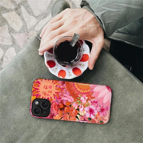 Coque iPhone 14 antichoc et durable protection militaire avec fleurs - 7