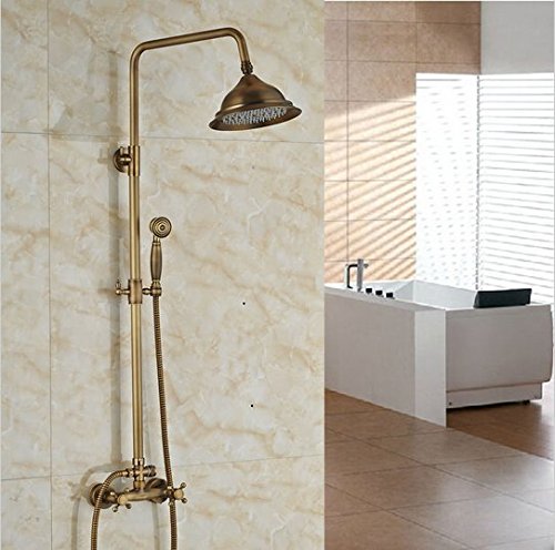 Mitigeur douche double poignée Gowe en laiton pour remplacer robinet usé