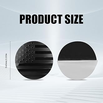 4PCS Car Wheel Center Hub Cover, Center Caps for Rims, Waterproof & Rustproof Automotive Accessories Decals, Universal Car Accessories Hub Caps Compatible with Cars (Black Flag)