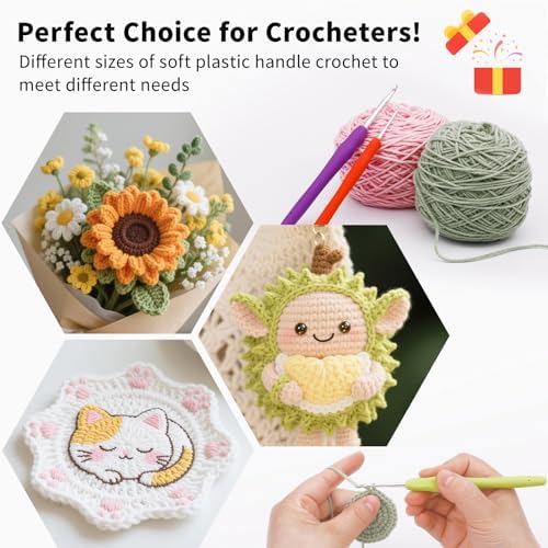 Iuuidu 4PCS Crochet Hooks, 2.0/2.25/2.5/2.75mm Small Crochet Hooks — view 6