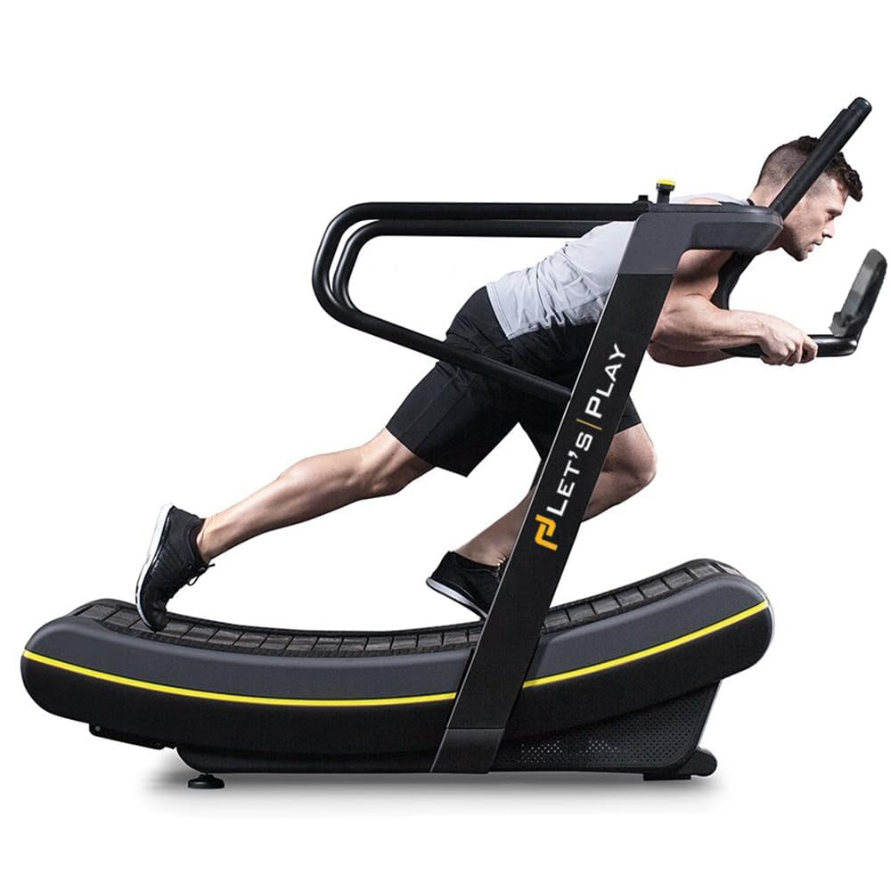 Lets Play® CSPEED Non-Motorized Curve Treadmill for Home Gym, Commercial Running Machine with 6 Resistance Level, Digital Display, 200Kg User Weight Support (B0DF2X8N49) Amazon Price History, Amazon Price Tracker