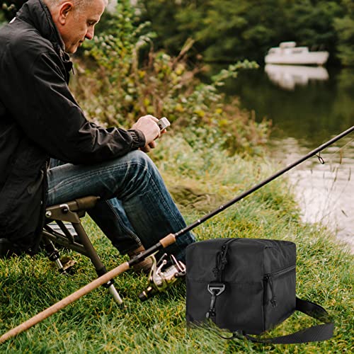 Xxerciz Fishing Tackle Bag, Large Water-Resistant Nylon Fishing Tackle Storage Shoulder Bag With Adjustable Shoulder Strap, Can Hold 4 Pack 3600 Tackle Box #TOP6
