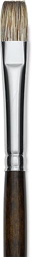 Silver Brush Limited 260210 Monza Bright - Brocha para pinturas al óleo y acrílicas, tamaño 10, mango largo