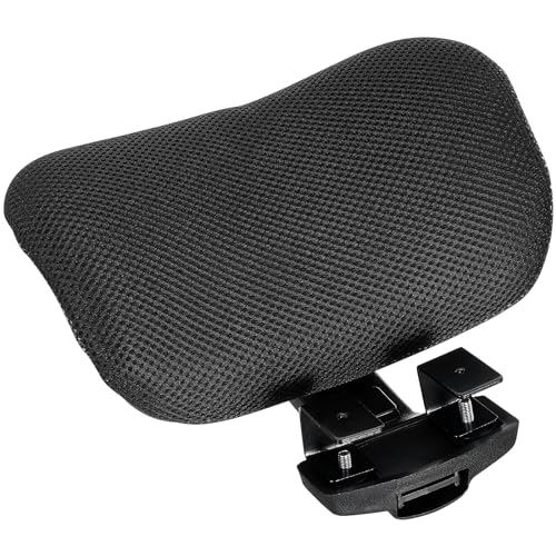 Cabilock Adjustable Office Chair Headrest Attachment Neck Support with Breathable Mesh Attachable Computer Chair Head Pillow for Desk and Home Office Comfort 11X8.7X4 in