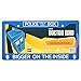 Doctor Who License Plate Frame - Bigger on The Inside Tardis Design, 6.25" x 12.25"