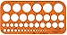 Produktbild Standardgraph 1315F Zeichenschablonen Kreisbogenschablone
