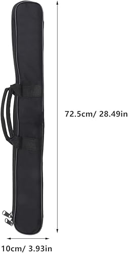 Miniatura 6 de SUPVOX Bolsa de flauta portátil funda de tela Oxford impermeable con acolchado a prueba de golpes - Diseño de doble cremallera, ideal para amantes