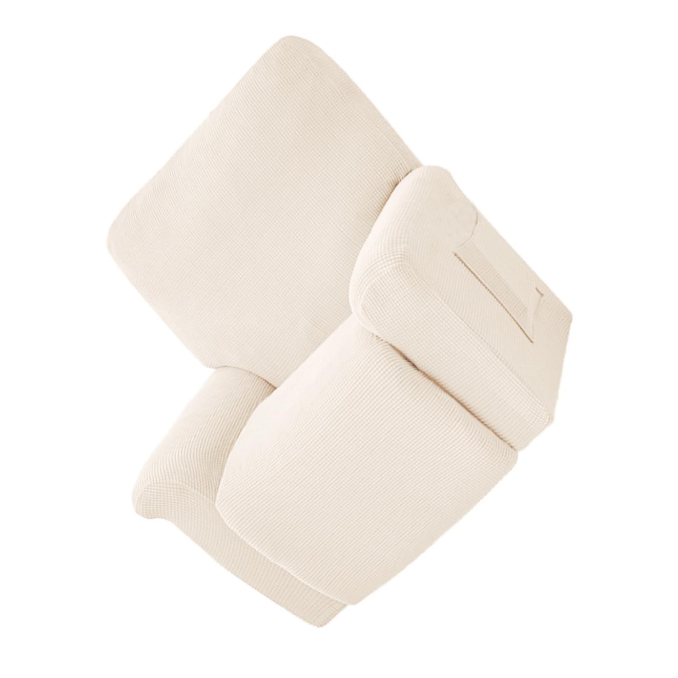 Funda para sillón reclinable elástica lavable de poliéster color claro
