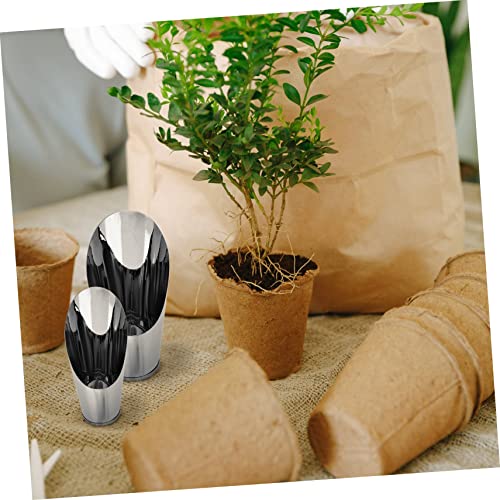 3 palas de acero inoxidable para jardinería y bonsái miniatura 5