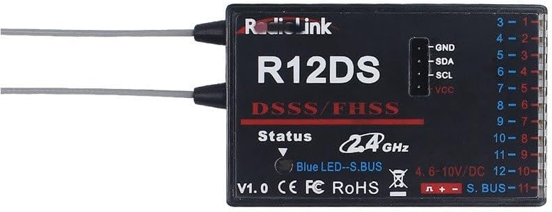 For RadioLink AT10 II 2.4Ghz 10CH RC trans with R12DS Receiver PRM-01 Voltage Return Module for RC Quadcopter Fixed Wing(Grey Mode1)