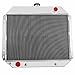 HKAUTOPART Radiator Compatible with 1966-1979 Ford Bronco F100 F150 F250 F350 4.9L 5.0L 5.8L 6.4L 6.6L 7.5L Pickup Truck l6 V8, 3 Row Full Aluminium Radiator + 2 x 12 Inch Fans + Shroud + Relay Kit